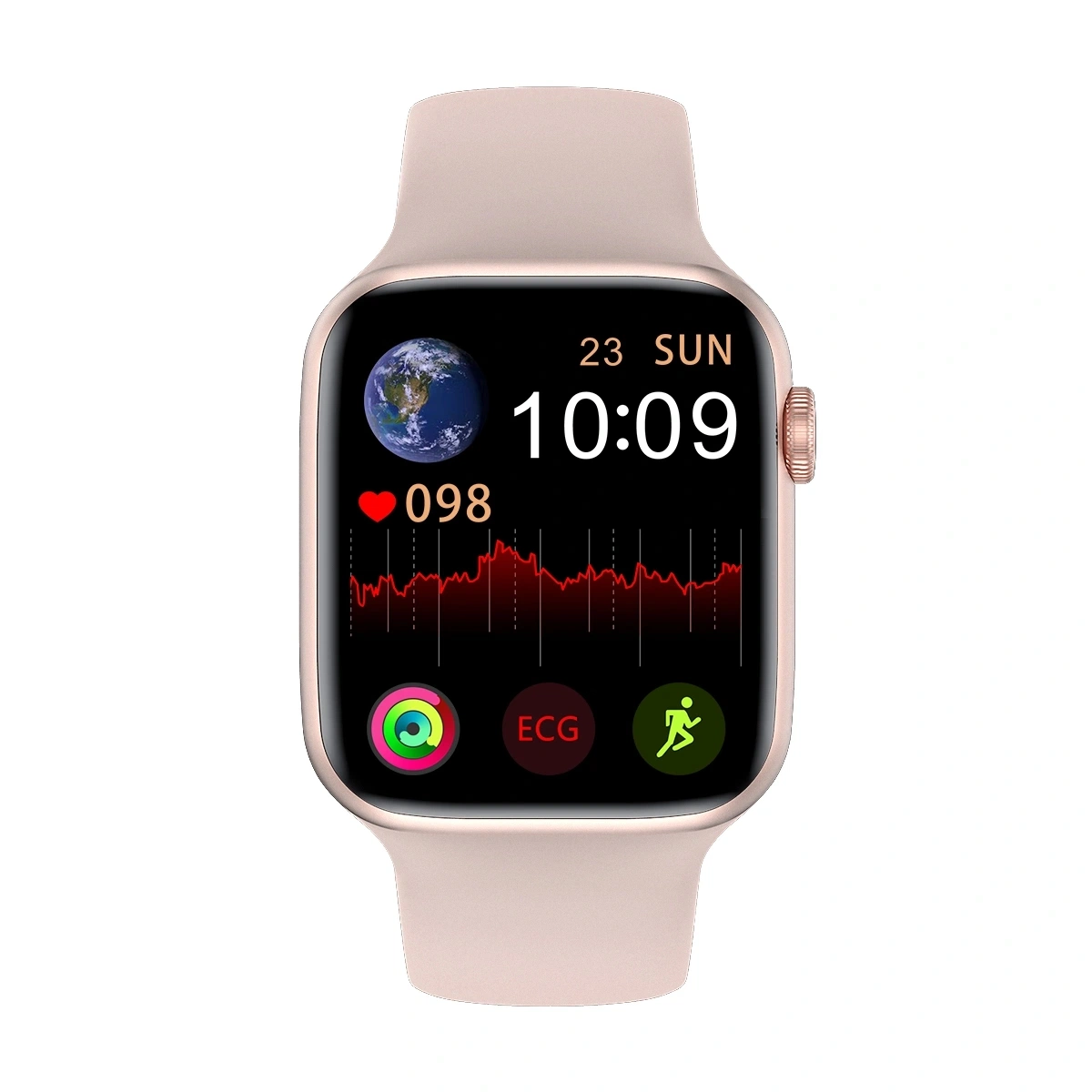 2021 Hw22 W26+ série 6 mise à niveau de la température du corps sans fil Bluetooth Téléphone Smart Watch étanche à la pression sanguine avec cœur Fitness Tracker Taux