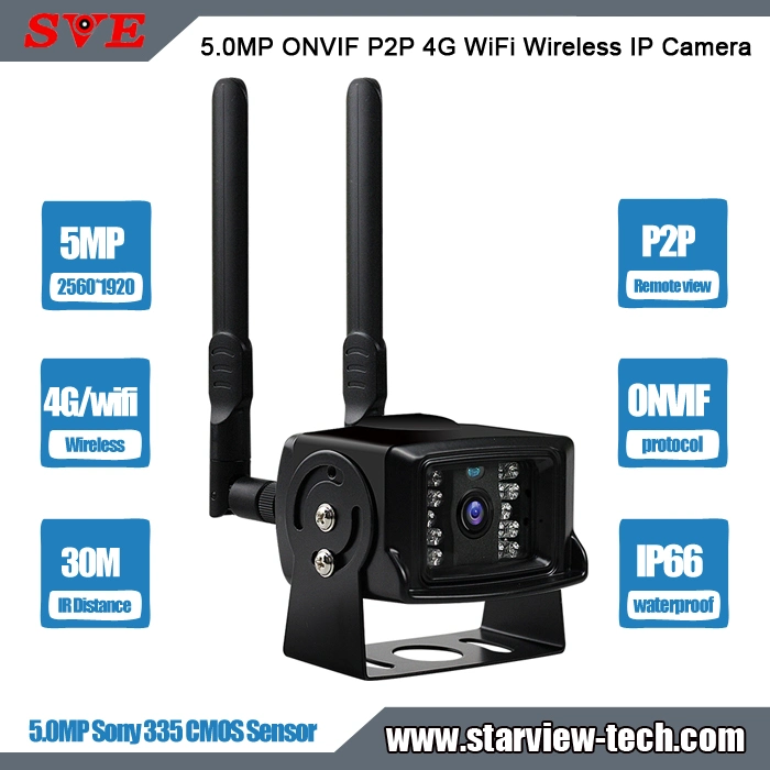 Cámara IP de vigilancia de vídeo de 5MP cámara WiFi 3G 4G de la cámara de seguridad CCTV exterior Camhi 1080P Audio bidireccional el Monitor de la Cámara de coche