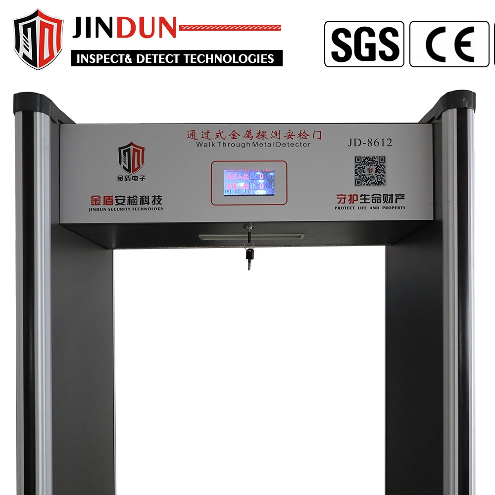 6 Scanning Zones 4.3 Inch LCD Full Body Walkthrough Metal Detector