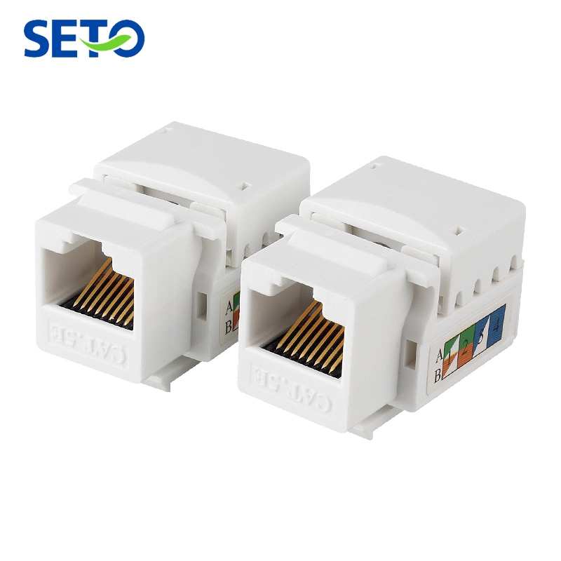 Seto RJ45 Keystone Jack UTP CAT6 8p8c CAT6 RJ45 Seto Cat. 6 UTP Network Module 90 Degree UTP