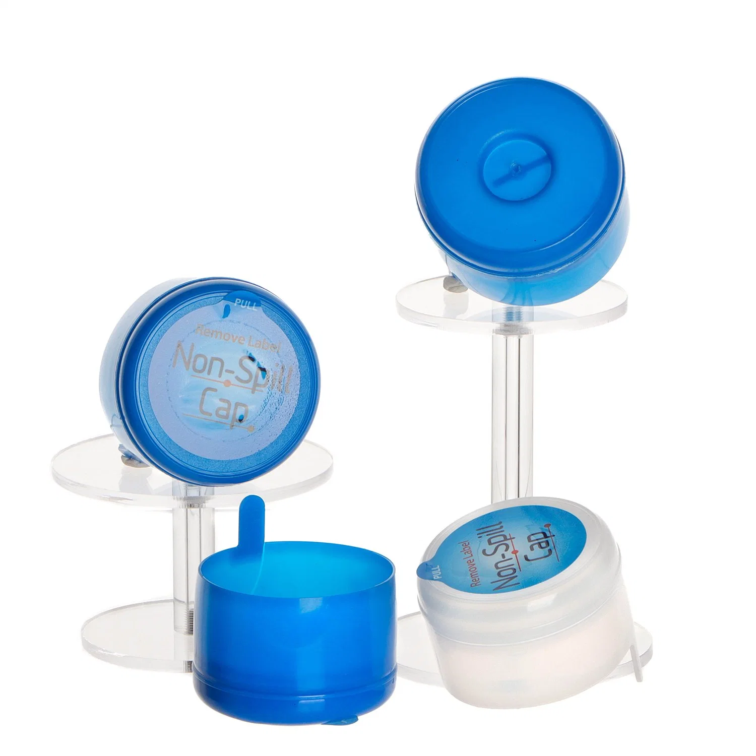 Free Samples 55 mm Neck Size Non Spill Lid 19 Liter 20 Litre 5 Gallon Plastic Water Bottle Cap