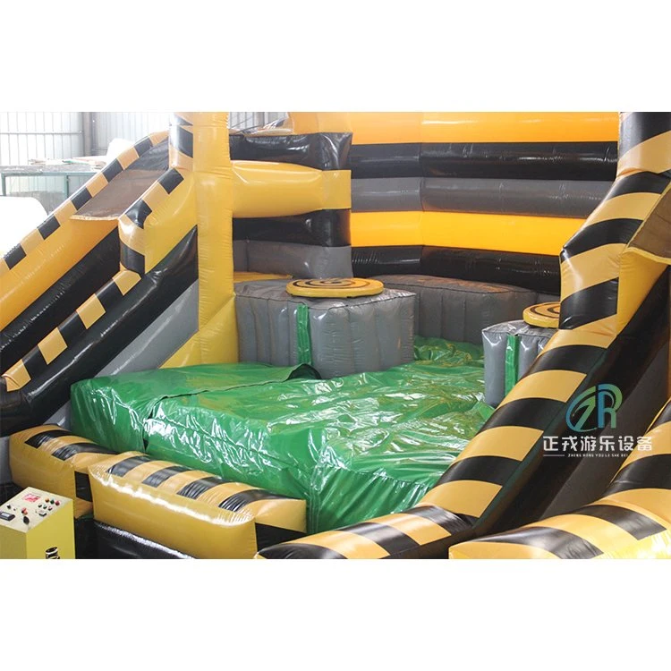 Hot Sale Inflatable Sweeper Game Toxic Meltdown Inflatable Wipeout Game for Outdoor Party