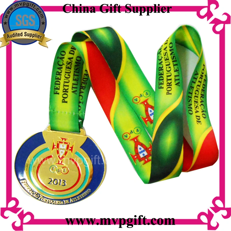 China Guangzhou OEM Custom Logo Metal Brass 3D Sports Running Race Military Souvenir Awards Gift Medal