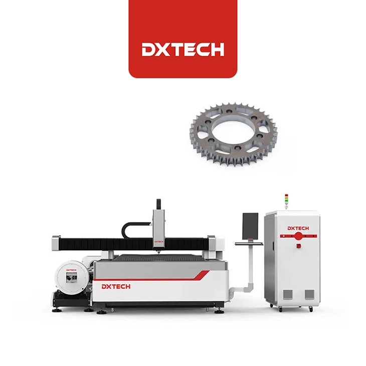 Jinan Dxtech 3000 * 1500mm 1000W 1500W Rohr- und Plattenfaserlaser Schneidemaschine