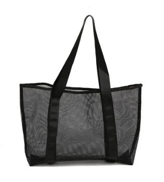 Wholesale/Supplier Lightweight Outdoor Stiff Mesh Beach Grocery Net Shopping Tote Storage Bags