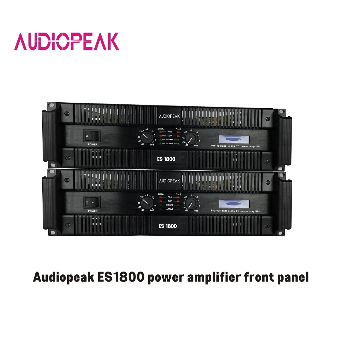 Audiopeak Es2200 3u Rack Class Td High Power Amplifier 8000W Stereo Bridge for PRO Audio and Subwoofer