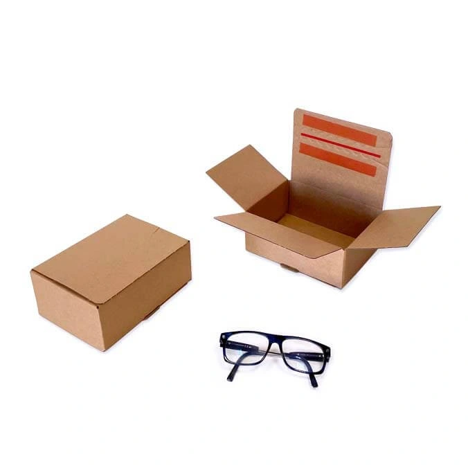 China Manufacturer Cardboard Packaging, Double Shipping Ecommerce Box, Double Adh Closure + Opening Strip, Automatic Box