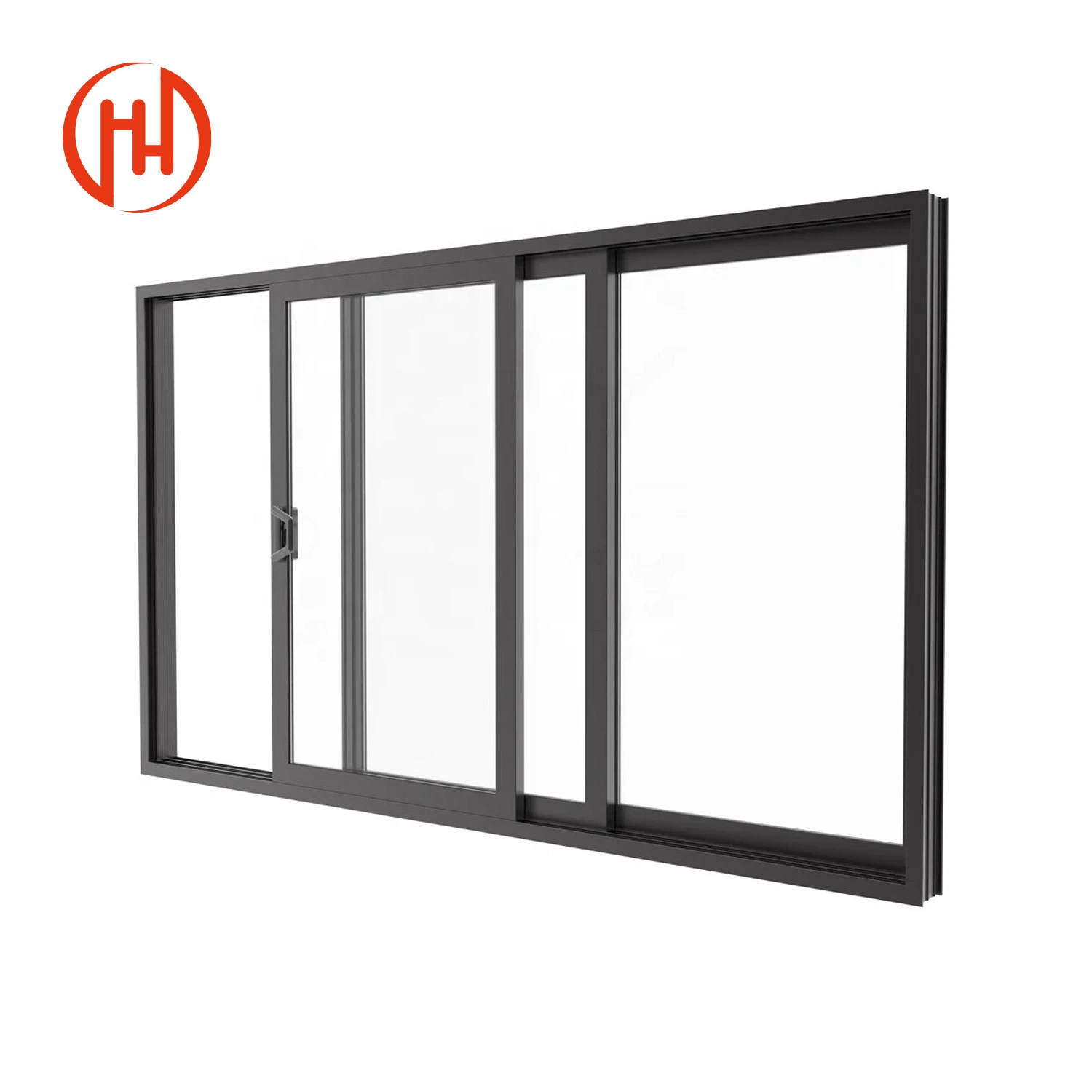 Aluminium Profile Double/Single Glazed Sliding Window with Vent