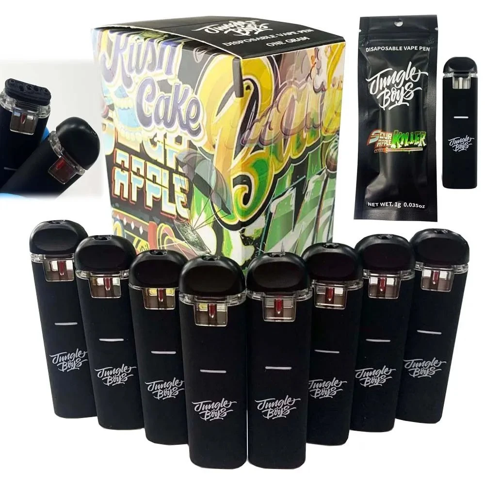 Jungle Boys Vape Pen Empty Thick Oil with Master Box Packaging Full Gram 1.0ml Rechargeable Ceramic Core 10 Strains Pod Bar Disposable Vape UK