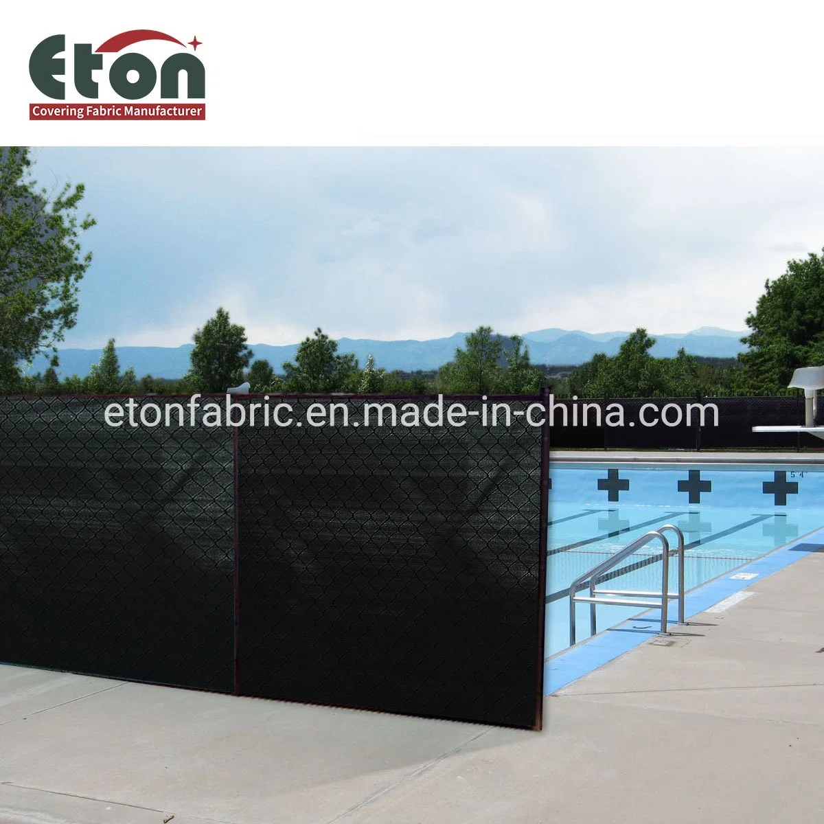 Outdoor Polyester Fabric Waterproof Balcony Protection Net Sunshade Customized Anti UV Privacy Screen