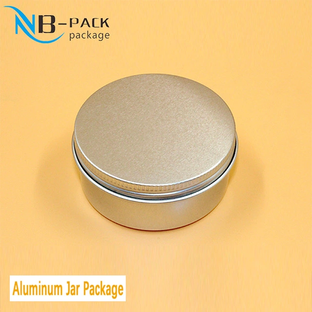 Nb-Pack Small Tin Containers with Lids Lip Balm Containers Metal Aluminum