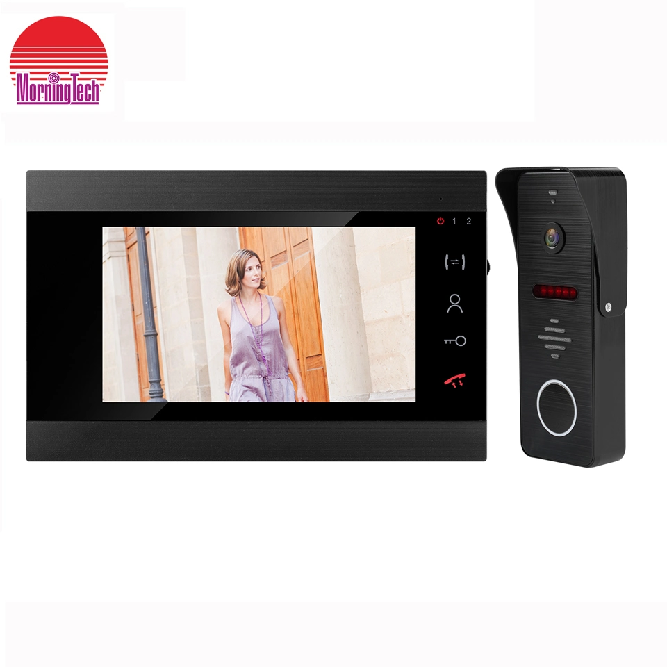 4wire Villa Video Door Phone Video Domofony with Wide Angle Camera Waterproof Raincover and Motion Detection Fucntion