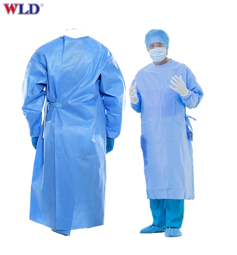 Autoclavable Reuseable Non-Woven Blouse Medical CPE European Spunlace Cloth Cheap Washable SMS Surgical Gown