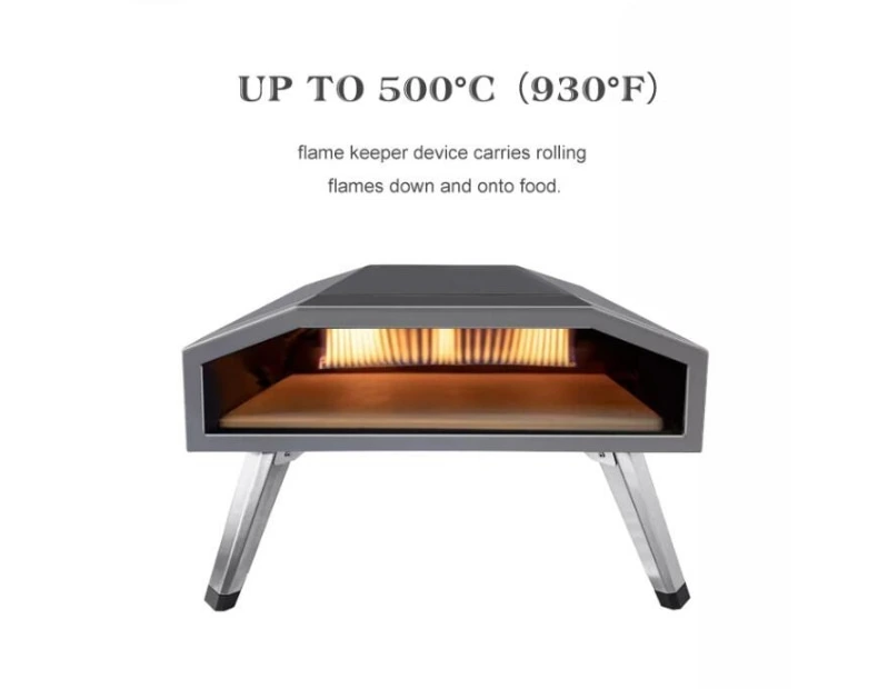 Outdoor BBQ Rotating Gas Portable Propane Bakery Machine Pizza Oven Baking 12 Inch Gas Oven Barbecue Grill