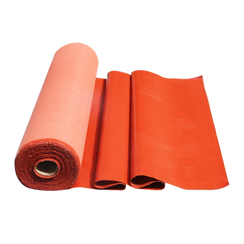 Red Color Silicone Rubber Coated Fabric