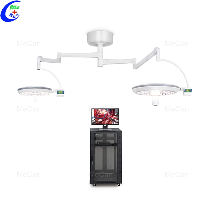 La chirurgie de la lampe LED Plafond Shadowless Source de lumière froide d'exploitation, avec système de caméra HD