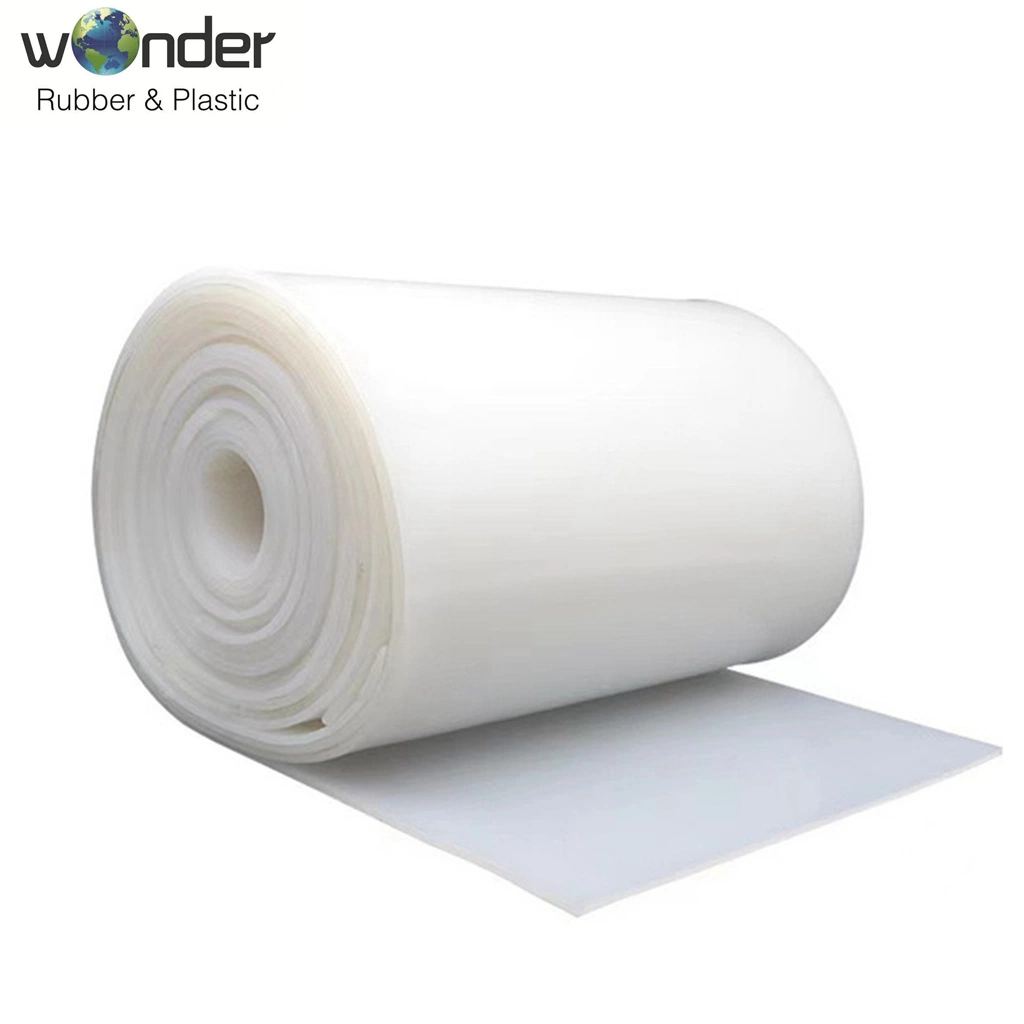 High Quality Translucent/Milky/ White Silicone Rubber Sheet for Heat Resist Cushion 100% Virgin Silicon Rubber Pad