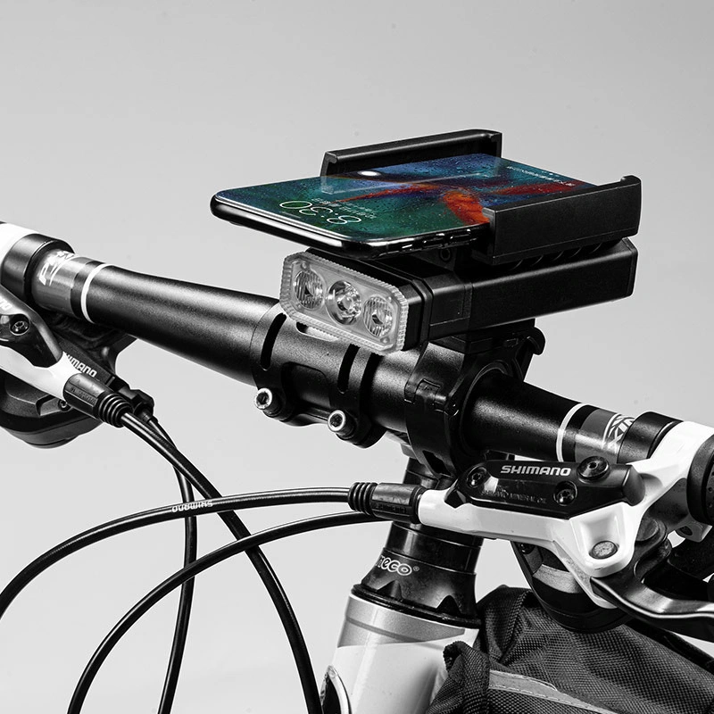 New 3t6 Glare Bicycle Light Type-C Charging Belt Output Phone Holder