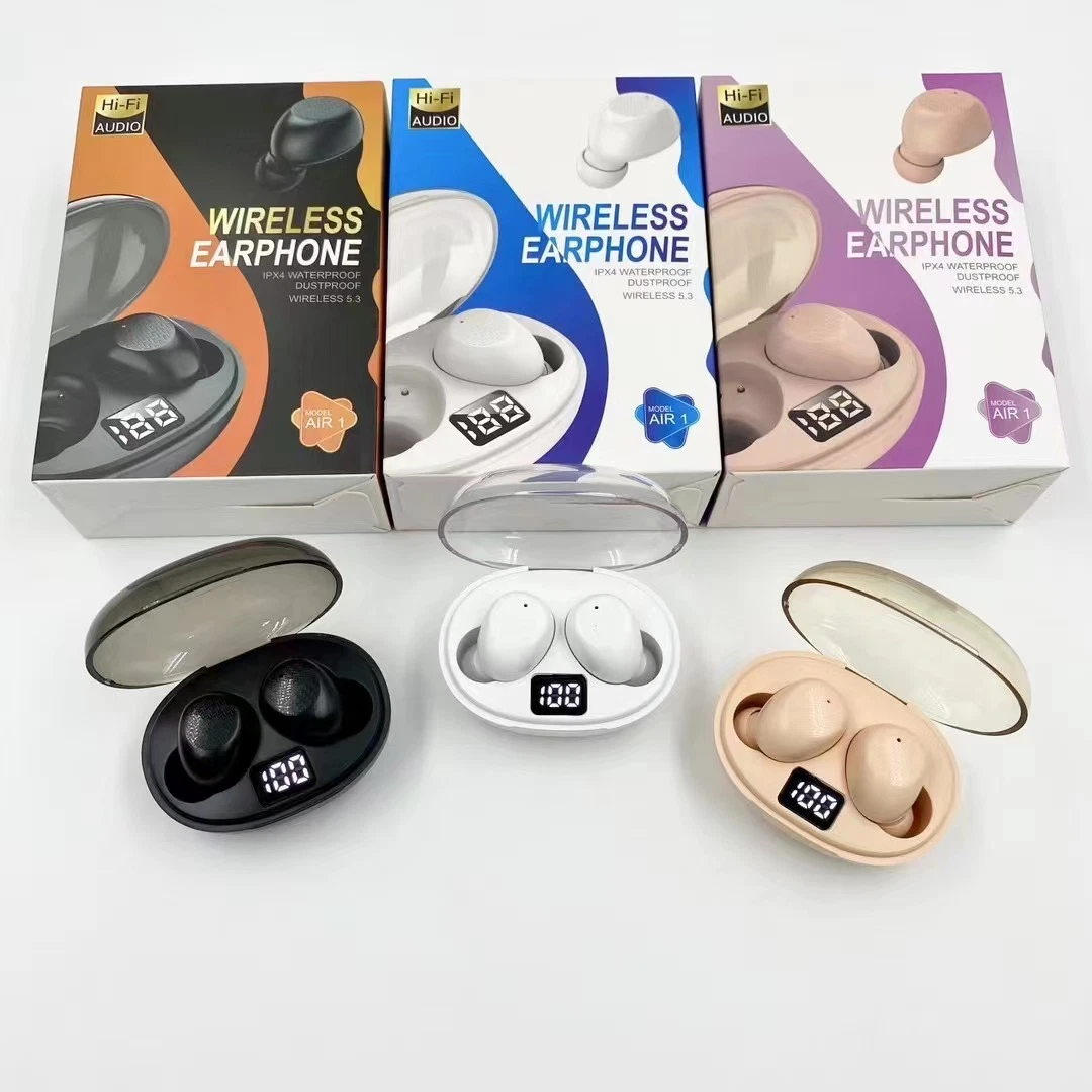 Casque Air1 écouteurs intra-auriculaires TWS Auriculares Audifonos écouteurs sans fil F9-5 Mini-écouteurs antibruit pour jeux vidéo 5°