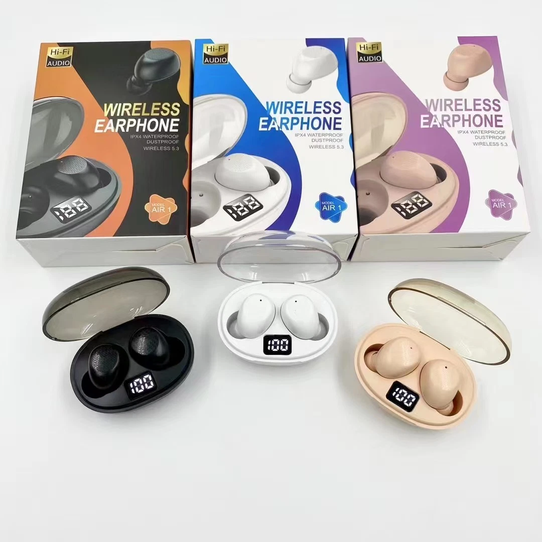 Air1 auriculares intrauditivos auriculares auriculares intrauditivos TWS Auriculares auriculares inalámbricos F9-5 Auriculares para juegos con reducción de ruido Mini 5c