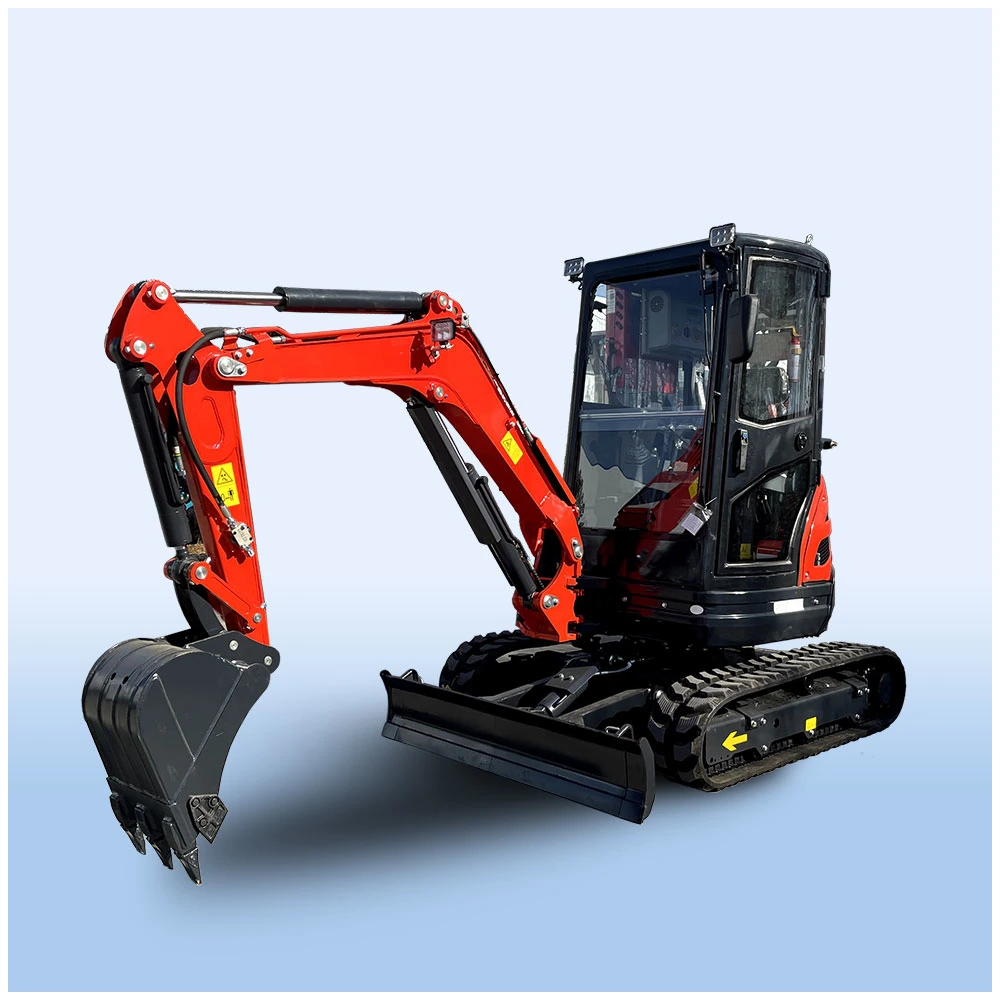 Chinese New Pilot Valve Operation Water Cooled Diesel Engine Mini Digger Excavator with Rotary Arm