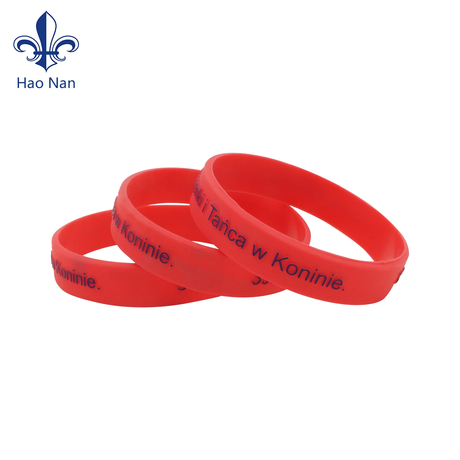 Customized Embossed Printing Eco-Friendly Material Silicon Bracelet