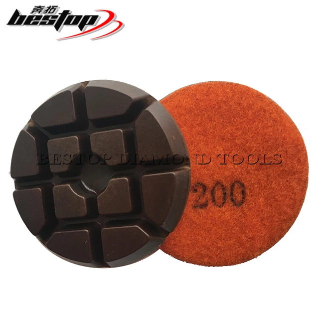 D76mm Hybrid Copper Bond Polishing Pad for Concrete