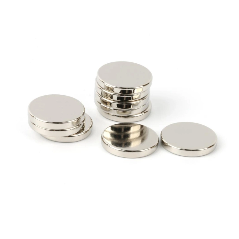 Customized N42 Strong Magnetic Disc Neodymium Magnet Nickel Plating Magnet