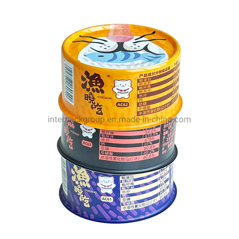 634# Pet Food Tin Can Little Tin Box for Food Manufacturer with Easy Open Lid