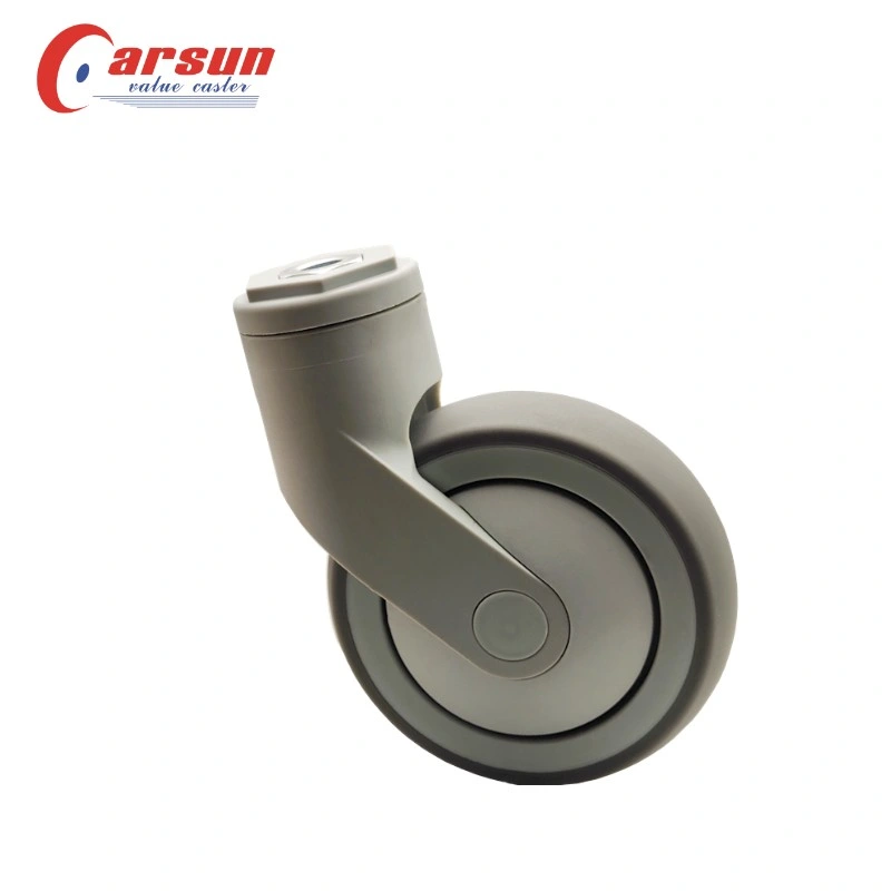 Medical Caster Wheel Silent Without Damaging The Ground All Plastic Without Brakes Swivel Caster Wheel