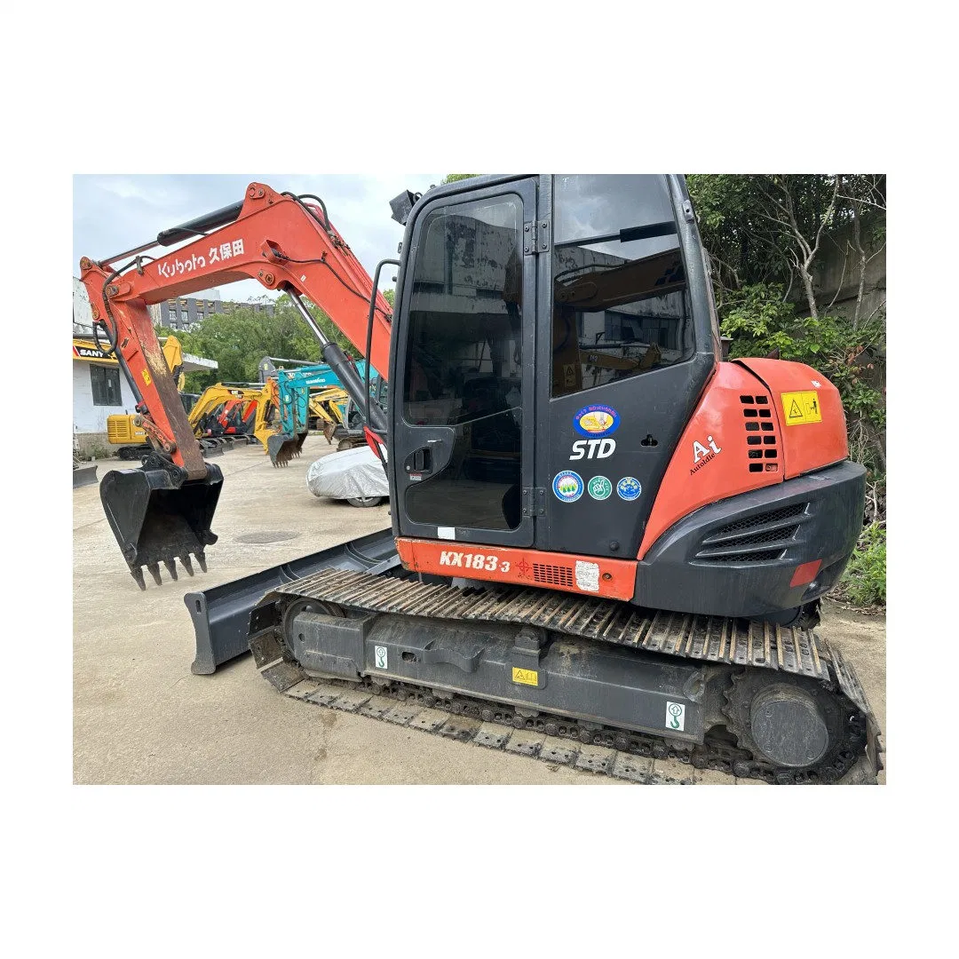 2022 Hot Sale Kubota Kx183-3 Hydraulic Excavators Kubota 6.5 Ton Construction Machinery