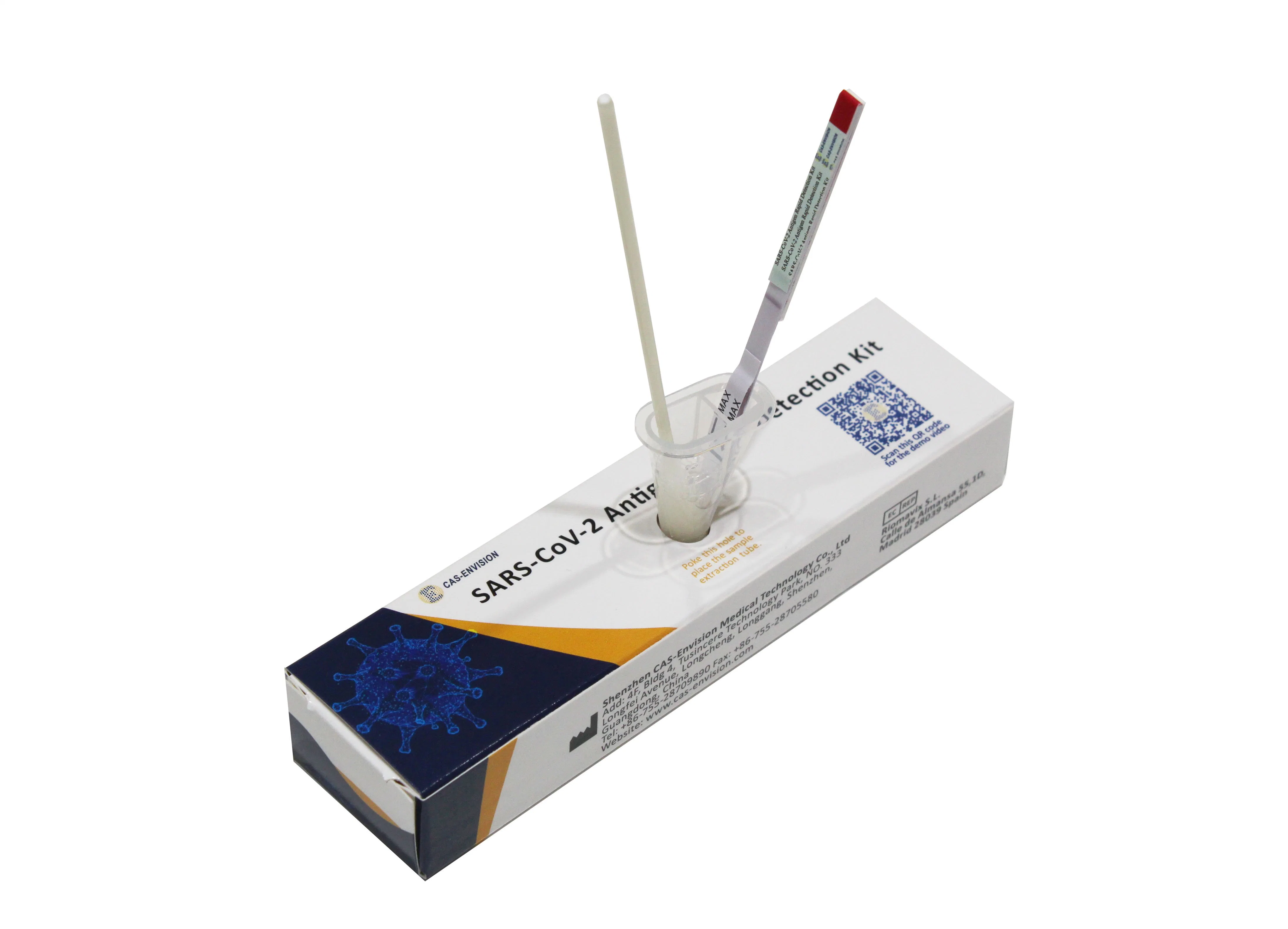 CE/ISO Free Sample Saliva Antigen Cassette Diagnostic Kit One Step HIV Rapid Antigen Detection Test