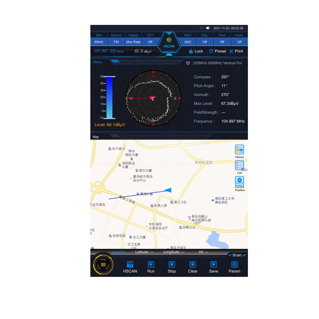 Ceyear 3943 Frequency Range 9kHz -8GHz RF Modulation Bandwidth 20MHz Monitoring Receiver