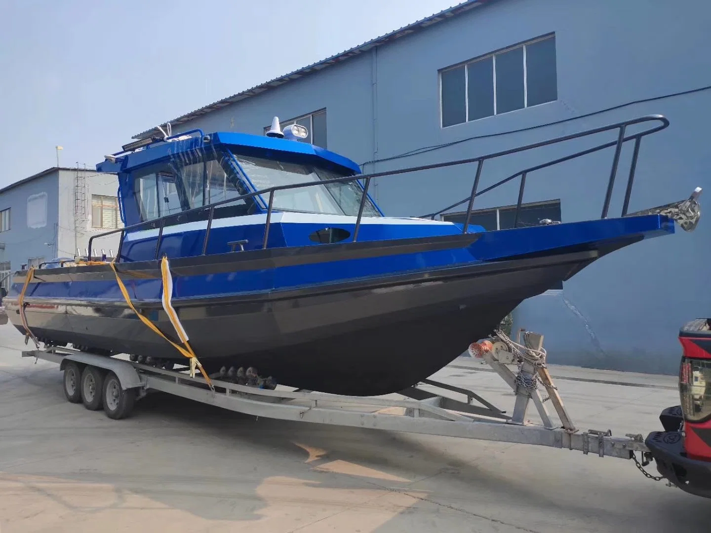 Yate a motor de aluminio de 9m de barco de pesca de la velocidad de crucero en barco Offshore