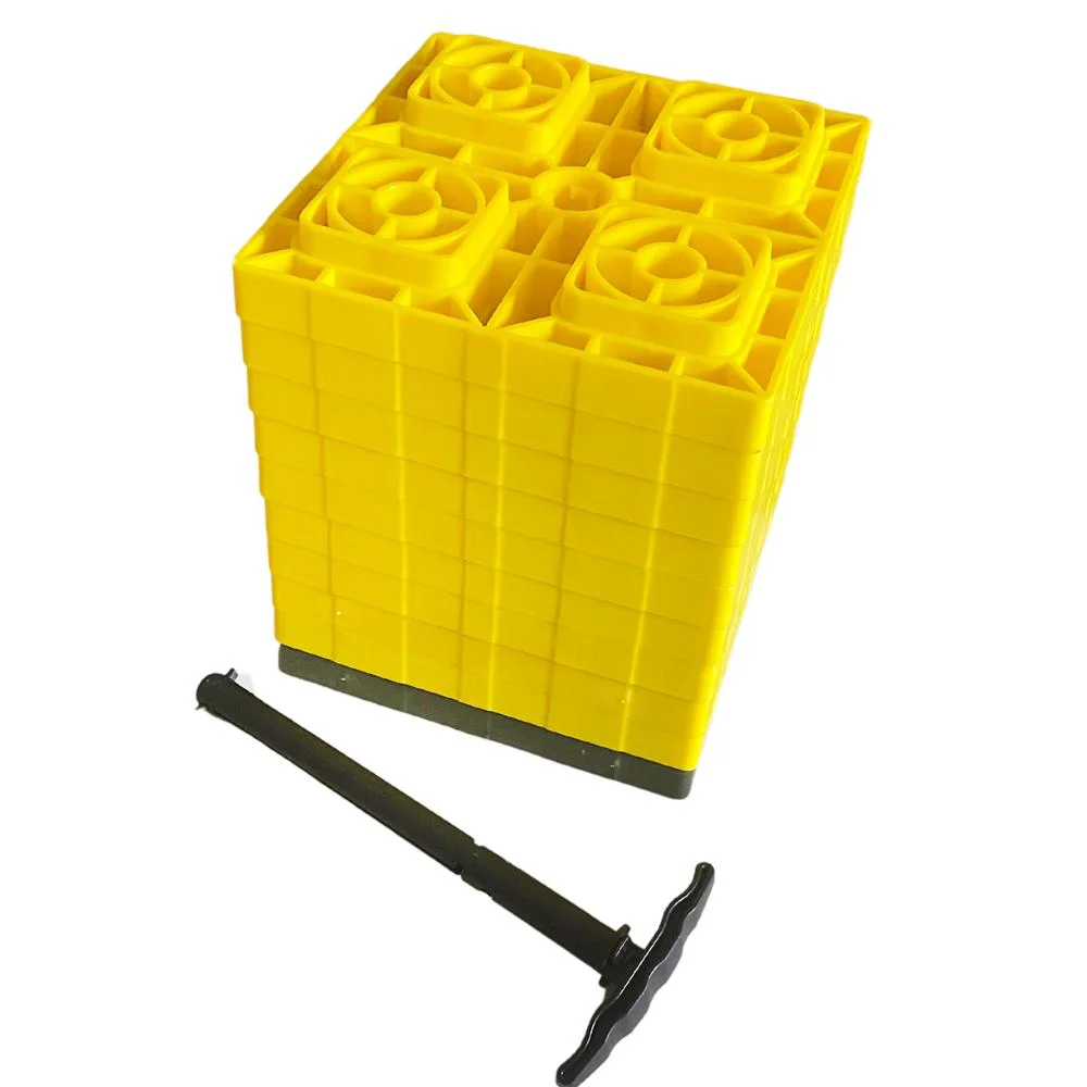 El plástico RV RV nivelador de pies de nivelación para remolque Campervans bloques de nivelación