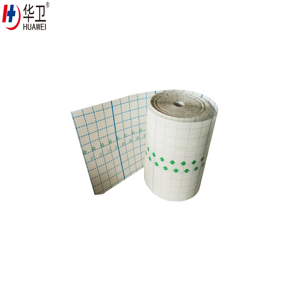 Medical Acrylic Adhesive Bacterial Barrier Waterproof PU Film Dressing Tape Roll