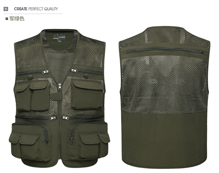 High-Density Mesh Quick-Drying Multi-Pocket Vest Life Vest