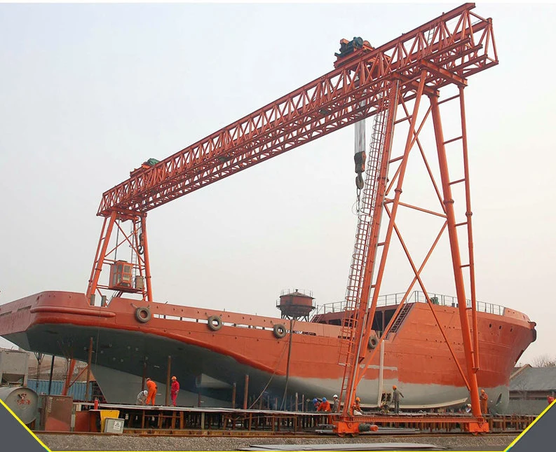 Construction Work 35t Double Girder Gantry Crane