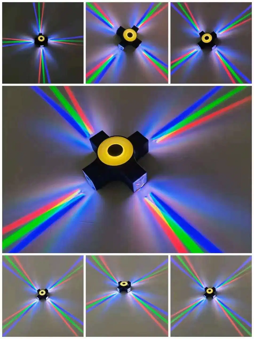 مصباح LED حائط خارجي ثلاثي الألوان باستخدام مجموعة الحائط AC85-265 فولت IP65 6 واط