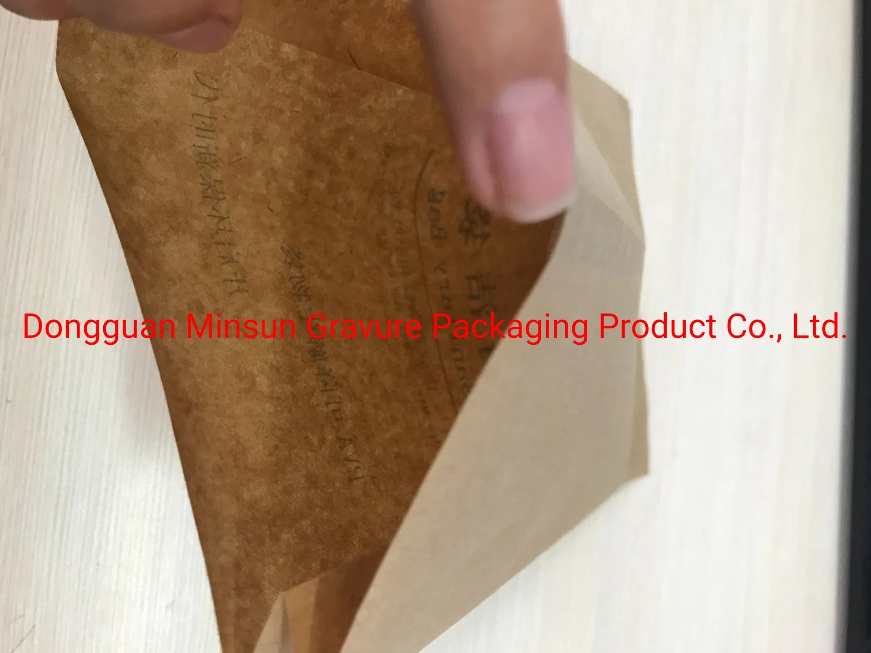 Saco de papel Kraft ecológico com logótipo personalizado, Food Grade Zipper Tea Saco de embalagem