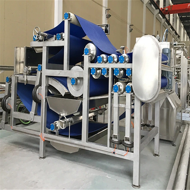 Correa de Mini-Industrial fábrica de prensa de filtro presionando la máquina para la extracción de jugo de frutas
