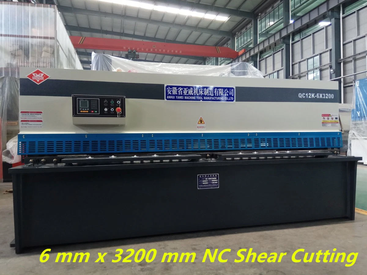 High Safety Level QC12y-6X3200mm Cutting Machines Swing Beam Shearing Machine