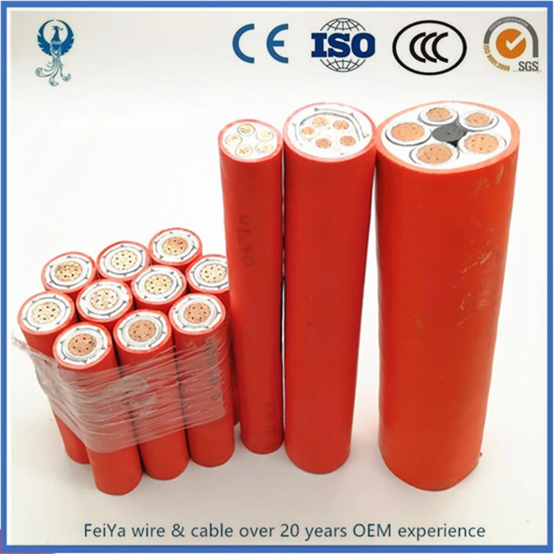 3X15 Non-Individually Screened Power Cores Three Earth Cores One Extensible Pilot Laid-up in a Semiconductive Cradle Underground Mine Cable