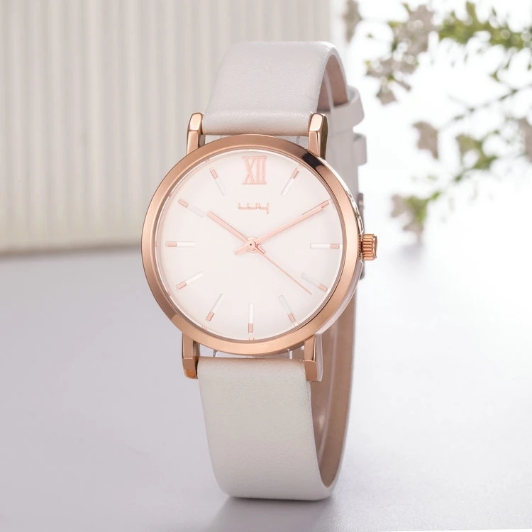 Ladies Watch ODM Leather Strap Fashion Watch (Wy-117D)