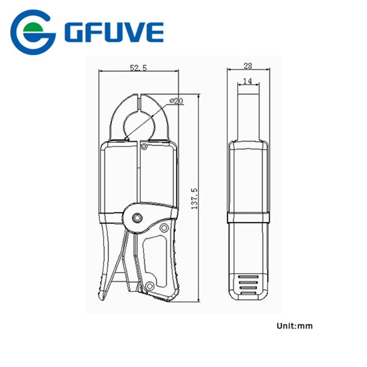 Gfuve 200A AC Mini Clamp on Split Core Current Sensor Xq20