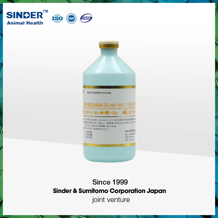 Veterinary Vaccine Reassortant Avian Influenza Virus H5 Vaccine Inactivated Vaccine (Cell Source, H5N6 Strain H5-Re13+H5N8 H5-Re14) for Bird Use 500ml/Bottle