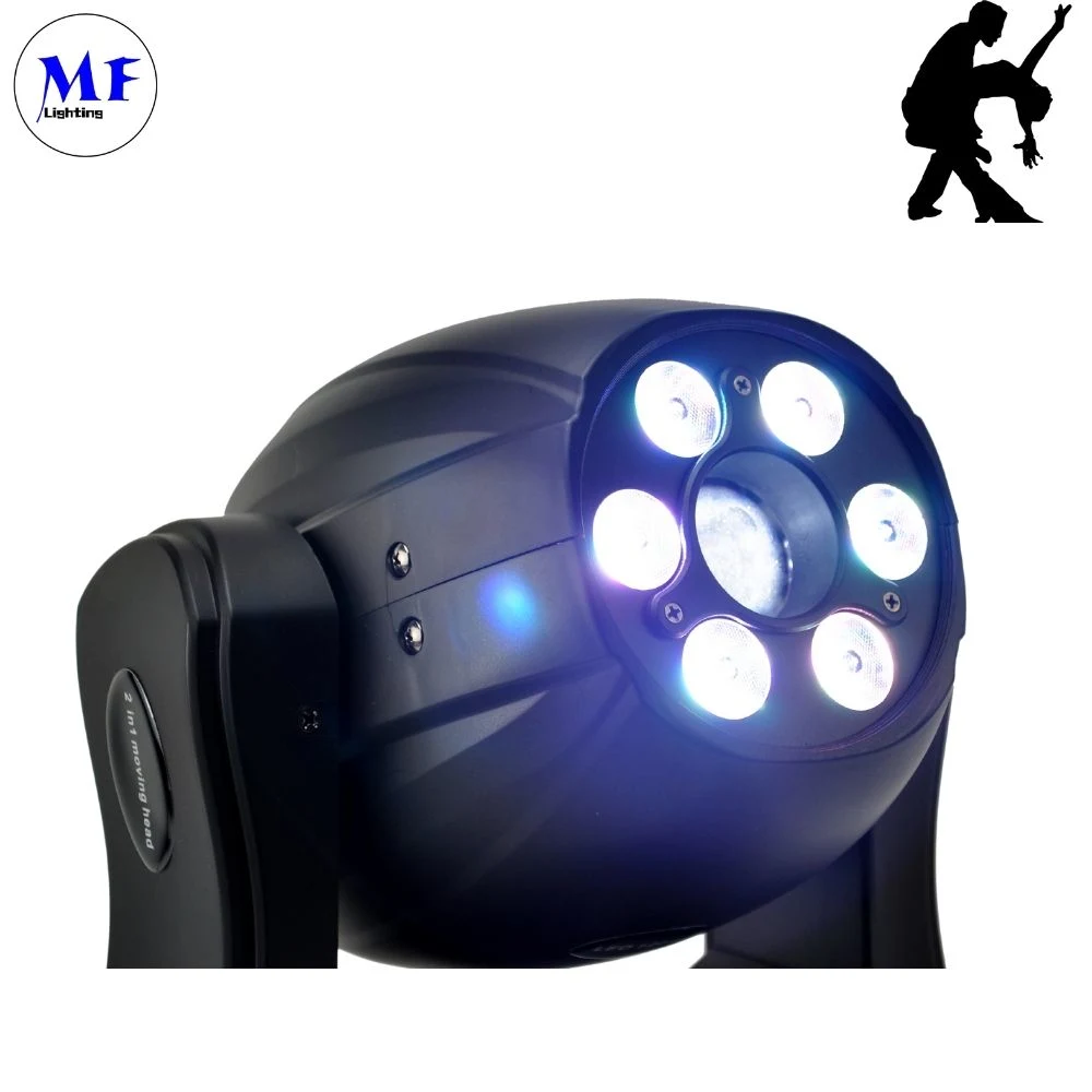 150W DMX512 drehbarer LED Mini Wash beweglicher Spot Lichtstrahl Bühnenbeleuchtung Disco Lichteffekt Moving Spot Licht Zoom Moving Kopfbügelleuchte