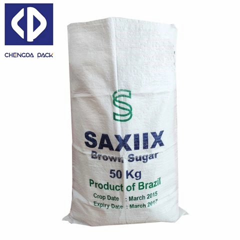 25kg 50kg de PP reciclable Bolsa tejida de polipropileno tejido de bolsas para pollo cerdo Alimentación Animal Las aves de corral de Urea Fertilizante de semillas de maíz de grano de la Agricultura el maíz