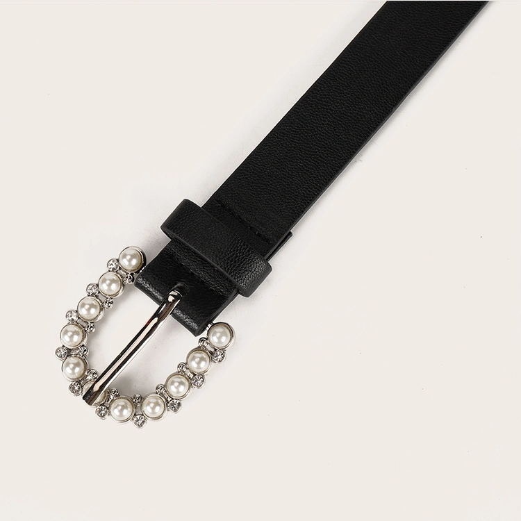 Fashion Hot Selling Women PU Belt Trend Metal Buckle Adjustable Ladies Belt