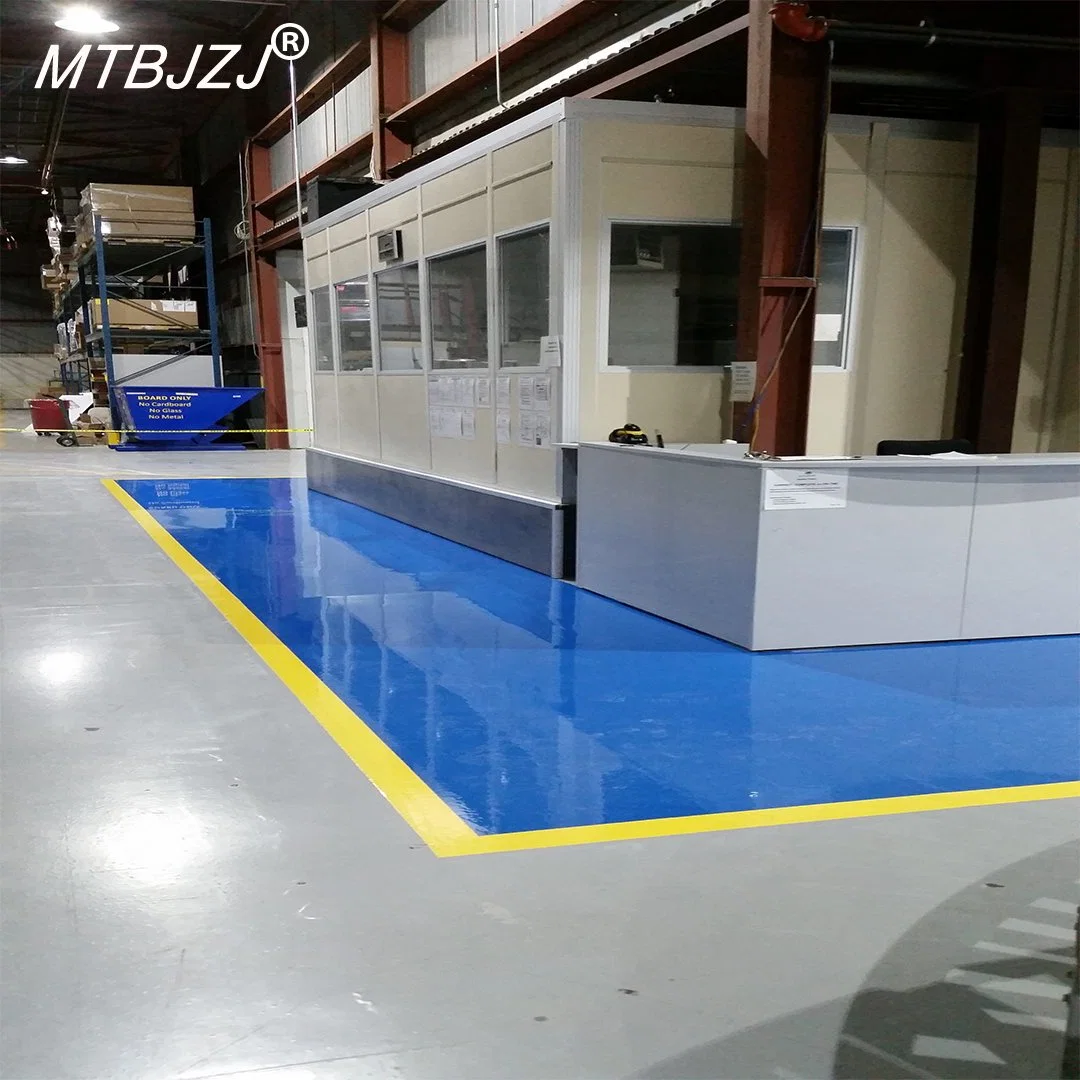 Solid Color Epoxy Floor Coating System for Industrial Applications Construction